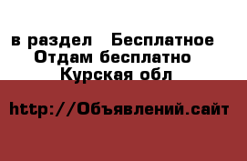  в раздел : Бесплатное » Отдам бесплатно . Курская обл.